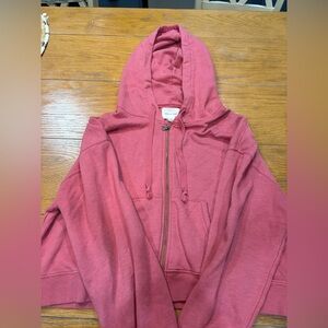 American Eagle Outfitters Rose Zip-Up Jacket